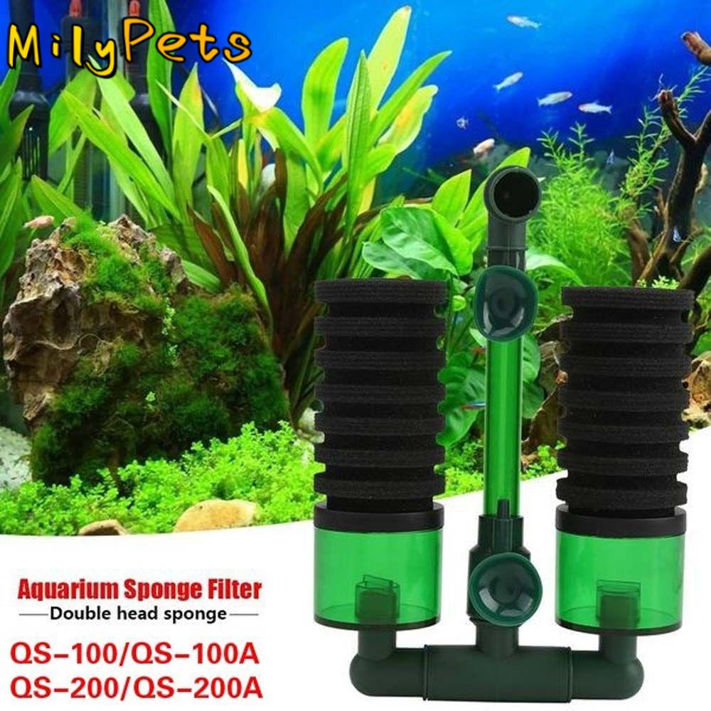 Aquarium Marine Salt - ทําความสะอาด QS-100A QS-200A สําหรับสด/น้ําเค็ม Submersible Double