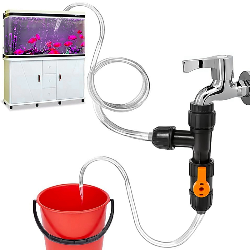 Marine Aquarium With Sump - AB02 ตู้ปลาน้ําพลาสติกเปลี่ยนปั๊มก๊อกน้ําประเภทเปลี่ยนน้ําถังปลาทําความสะอาดพลาสติก
