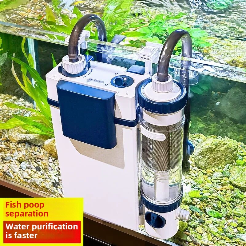 Marine Aquarium Uv Sterilizer - SUNSUN ใหม่ถังกรองปลา YBF-500 กรองออกซิเจนแบบบูรณาการเครื่องกรองน้ําปั๊มติดผนังห้องน้ําปลา