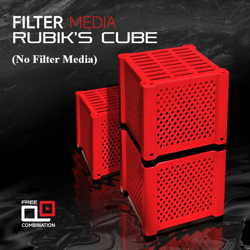 Calcium Reactor Media - กล่องเก็บของพีวีซี กล่องเก็บวัสดุกรองตู้ปลา กล่องพลาสติก กล่องบรรจุภัณฑ์ทรงลูกบาศก์ อุปกรณ์ตู้ปลา (ไม่รวมวัสดุกรอง)