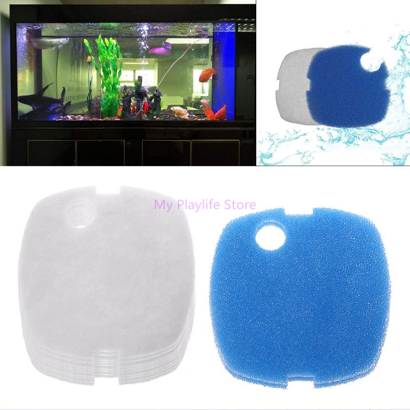 Marine Aquarium Uv Sterilizer - 10ชิ้นแผ่นกรองตู้ปลาฟองน้ำสำหรับ HW-302 sunsun/505A กระป๋องกรองถังปลาอุปกรณ์เสริมตัวกรอง