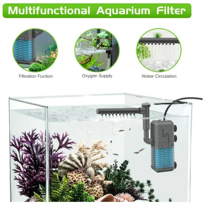 3-IN-1 Silent Aquarium ตัวกรอง - Marine Aquarium Overflow Box บทวิจารณ์และราคา