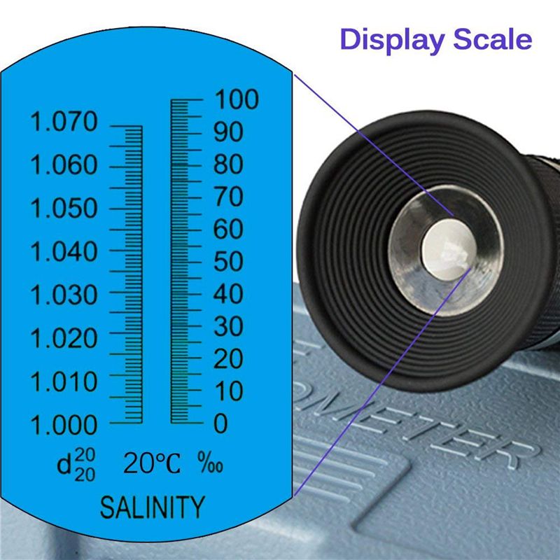 เครื่องวัดความเค็ม 2X สำหรับน้ - Refractometer Salinity บทวิจารณ์และราคา