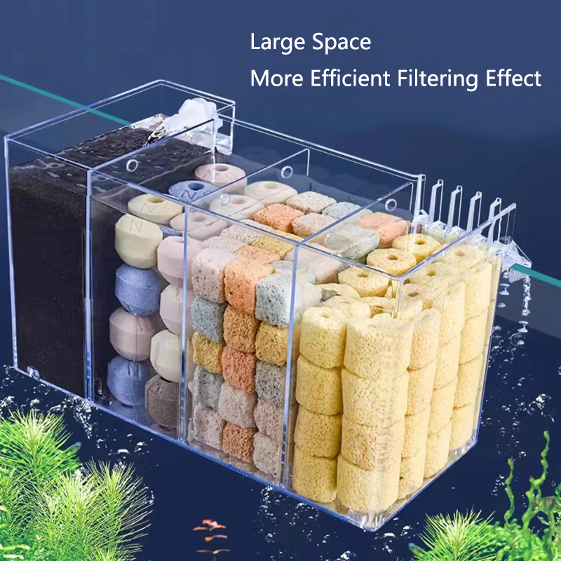 ตัวกรองอะคริลิก BOX FILTER ภาย - Marine Aquarium Overflow Box บทวิจารณ์และราคา