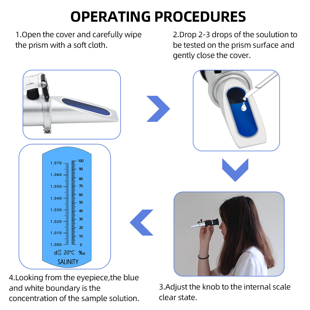 ความเค็ม Refractometer 0-10% 1 - Refractometer Salinity บทวิจารณ์และราคา
