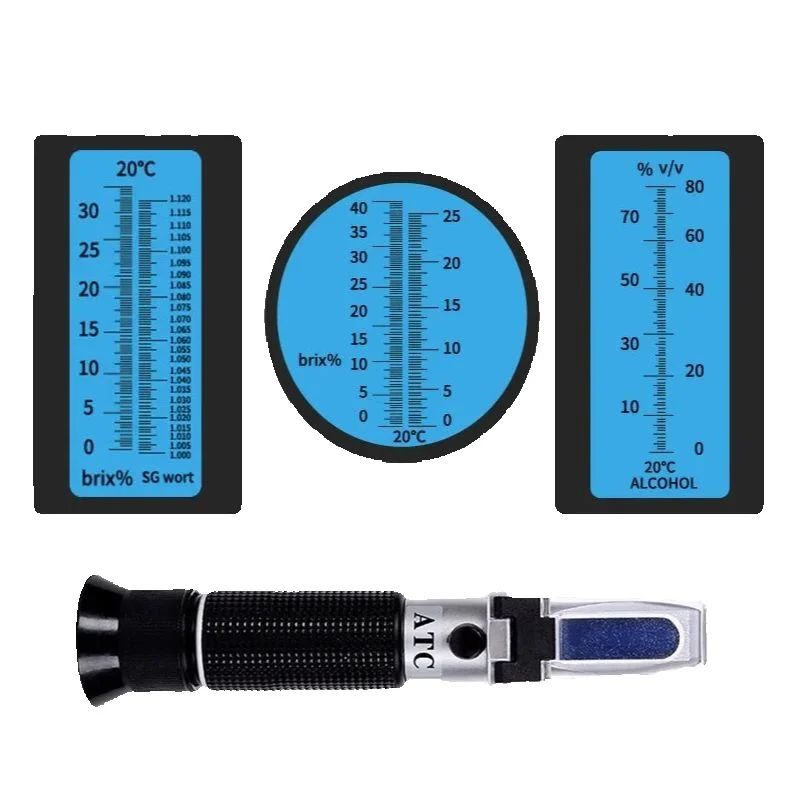 แบบพกพาเครื่องวัดแอลกอฮอล์ที่ถ - Refractometer Salinity บทวิจารณ์และราคา
