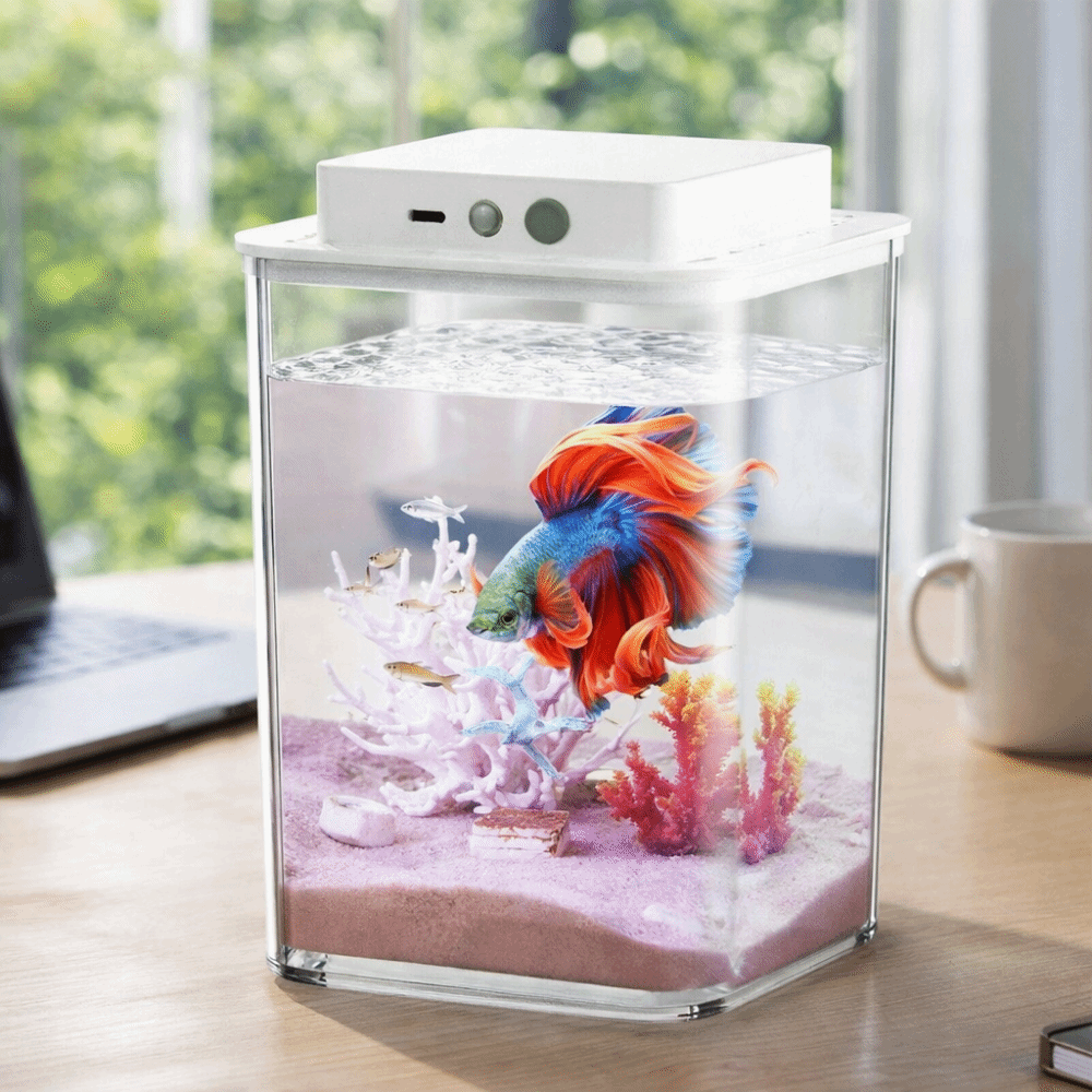 ตู้ปลาเบตต้าใสพร้อมไฟ LED อัจฉ - Marine Aquarium With Sump บทวิจารณ์และราคา