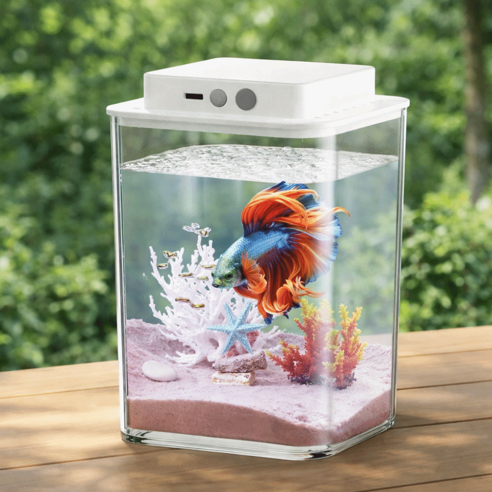 ตู้ปลาเบตต้าใสพร้อมไฟ LED อัจฉ - Marine Aquarium With Sump บทวิจารณ์และราคา