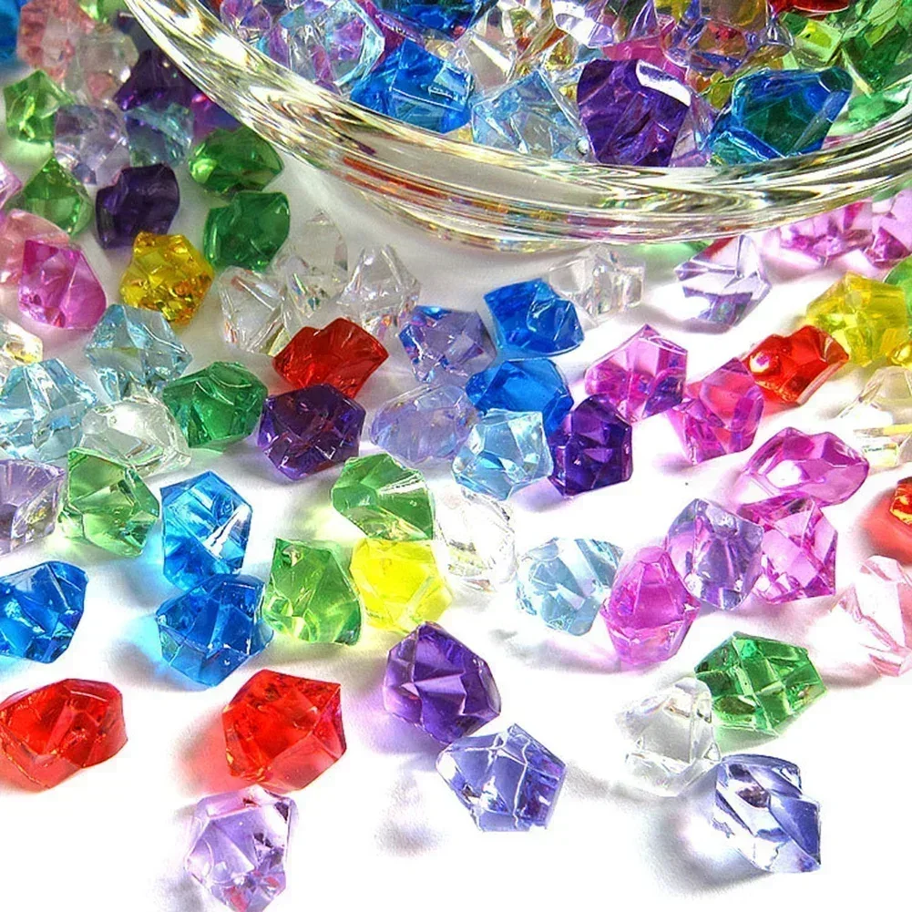 200 PCS อะคริลิคที่มีสีสันหินก - Marine Aquarium Cube บทวิจารณ์และราคา
