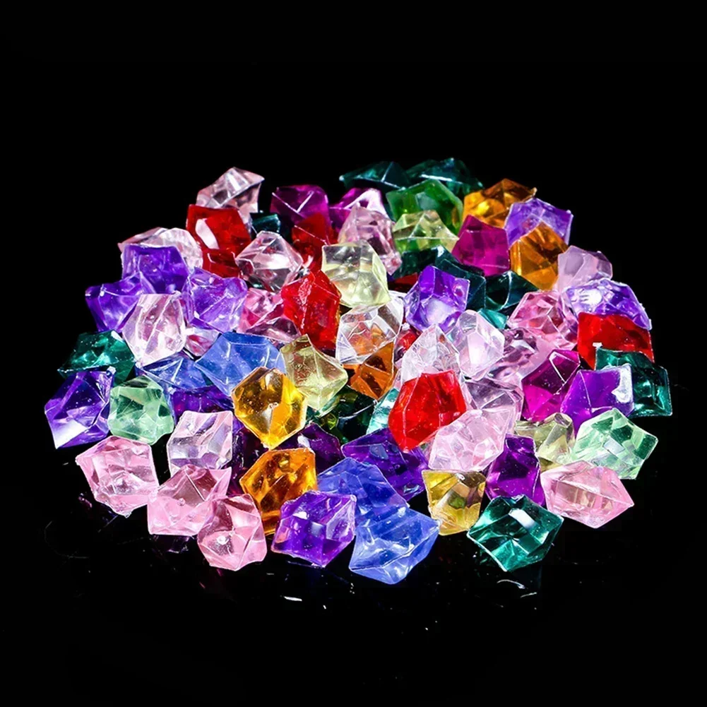 200 PCS อะคริลิคที่มีสีสันหินก - Marine Aquarium Cube บทวิจารณ์และราคา