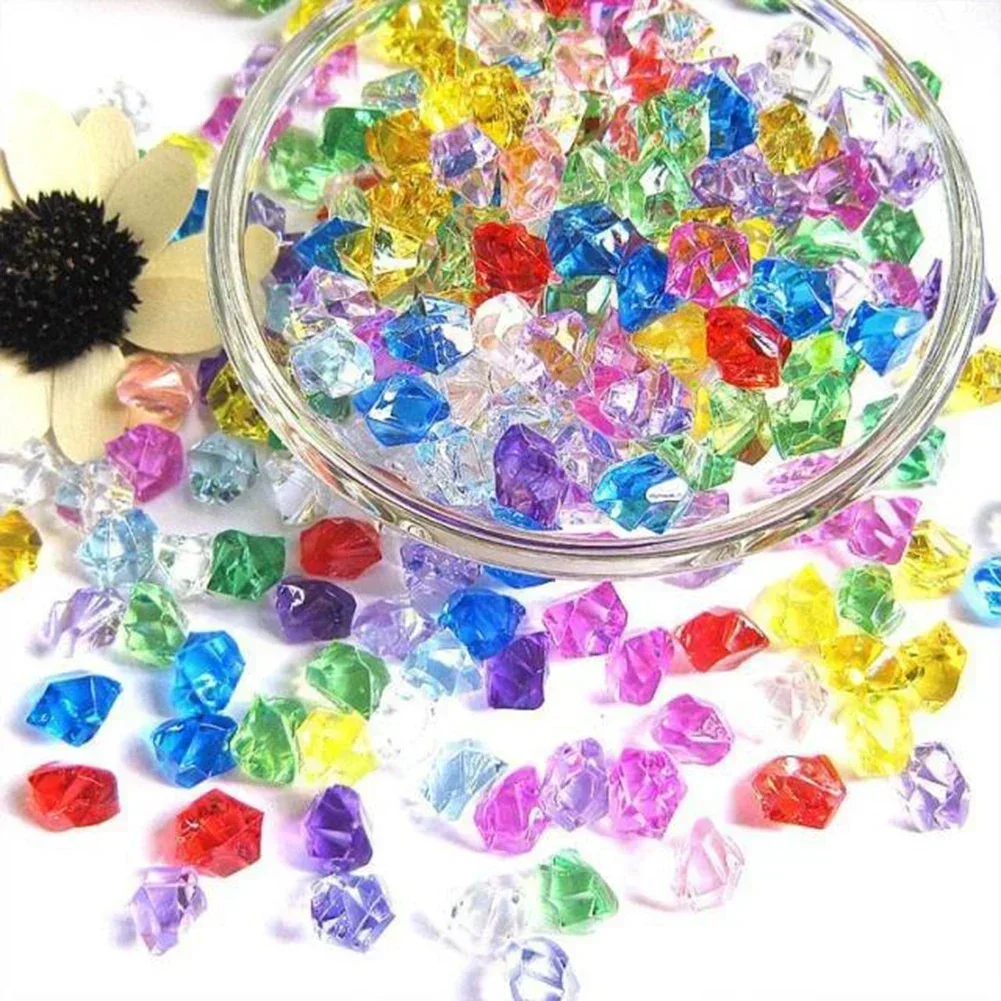 200 PCS อะคริลิคที่มีสีสันหินก - Marine Aquarium Cube บทวิจารณ์และราคา