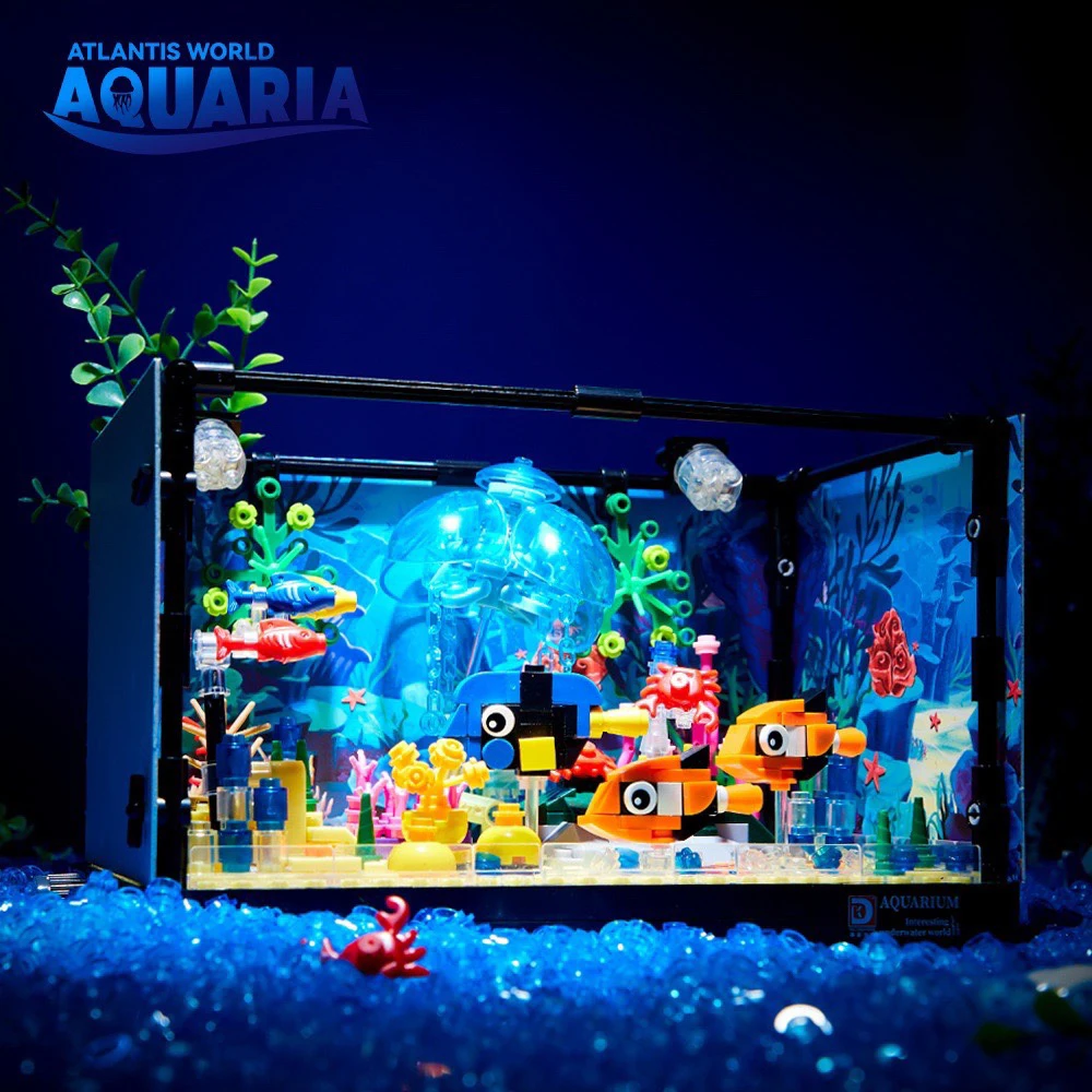 ชุดตัวต่อสร้างสรรค์รูปสัตว์ทะเ - Marine Aquarium Cube บทวิจารณ์และราคา