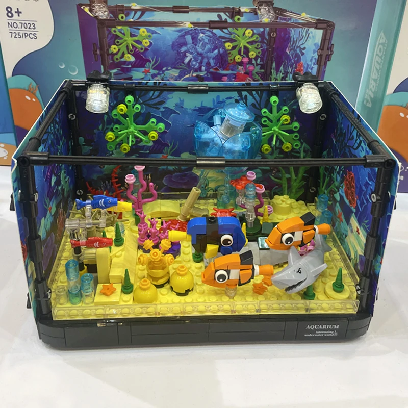 ชุดตัวต่อสร้างสรรค์รูปสัตว์ทะเ - Marine Aquarium Cube บทวิจารณ์และราคา