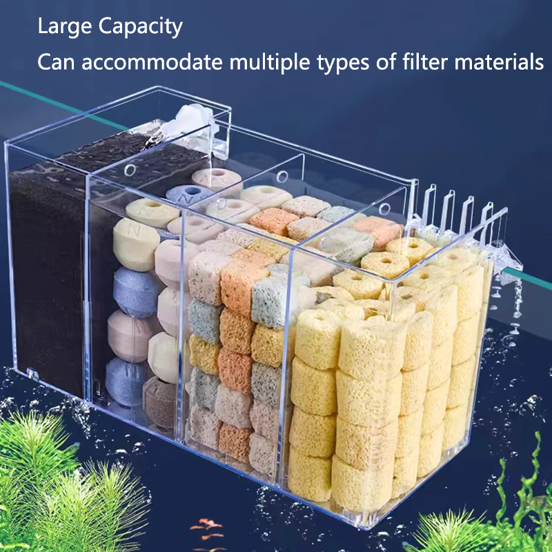 ถังปลา BOX FILTER อะคริลิคตัวก - Marine Aquarium Overflow Box บทวิจารณ์และราคา