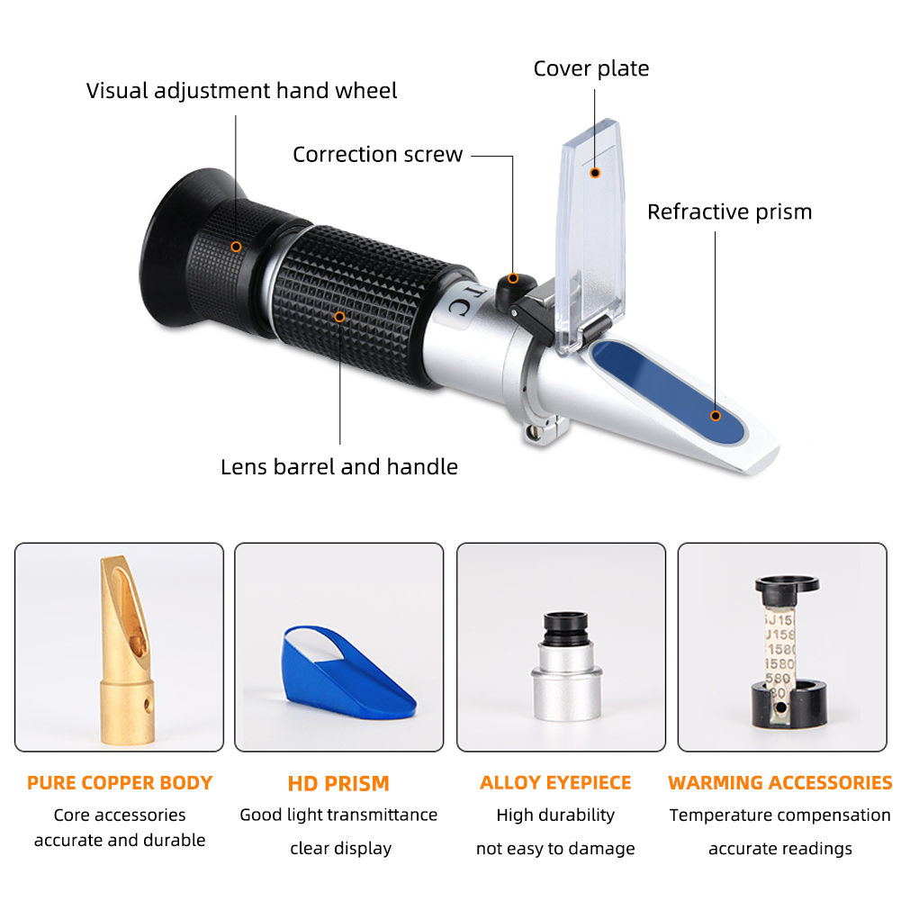 เครื่องวัดความหวานแบบมือถือ รุ - Refractometer Salinity บทวิจารณ์และราคา