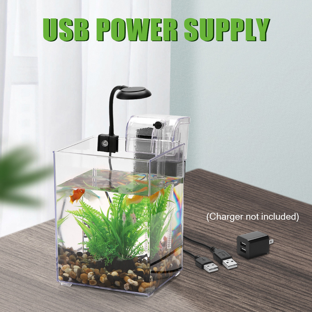 ชุดถังปลาเดสก์ท็อป USB-ติดตั้ง - Marine Aquarium With Sump บทวิจารณ์และราคา