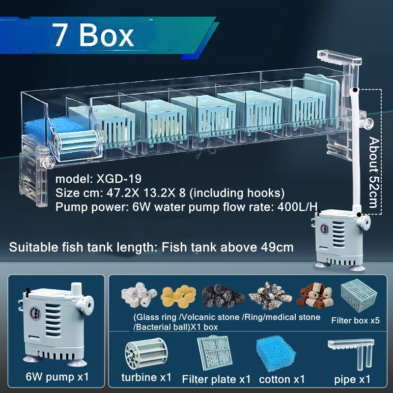 220V Aquarium ติดผนังน้ําตกกรอ - Marine Aquarium Overflow Box บทวิจารณ์และราคา